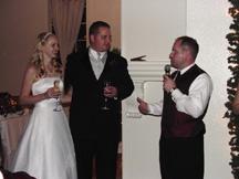 Speech and toast by best man, Ryan Keller